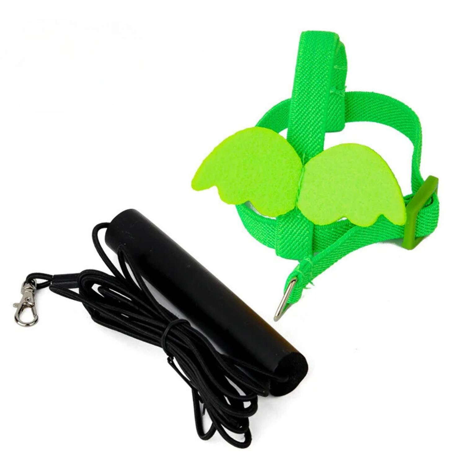 papegaai vliegharnas and trektouw groen